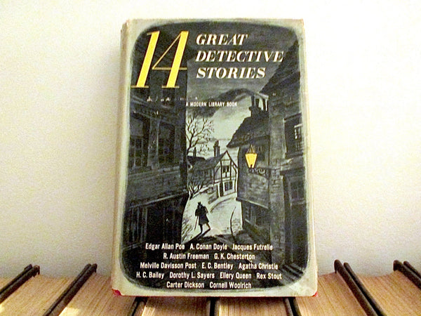 14 Great Detective Stories 1949 Modern Library #144 Hardcover Anthology: Poe, Conan Doyle, Christie, Sayers, Stout, Howard Haycroft Editor