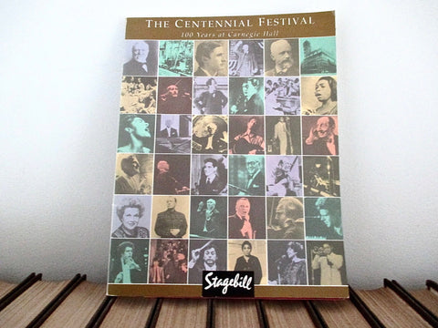 Carnegie Hall Centennial Festival Souvenir Program 1991 with Photographs, 1990s Era Ads & Inserts