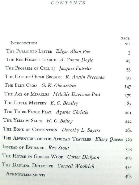 14 Great Detective Stories 1949 Modern Library #144 Hardcover Anthology: Poe, Conan Doyle, Christie, Sayers, Stout, Howard Haycroft Editor