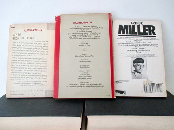 Arthur Miller 5 Plays The Price, Danger: Memory, A View from the Bridge